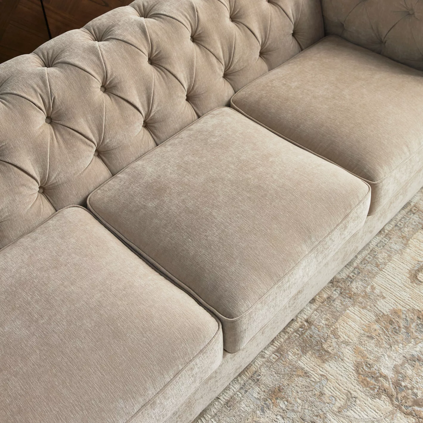 Avani 3-Seater Fabric Sofa - Image 3