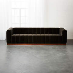 CHARCOAL VELVET EXTRA LARGE SOFA 300 CM 5 SEATER - Image 4