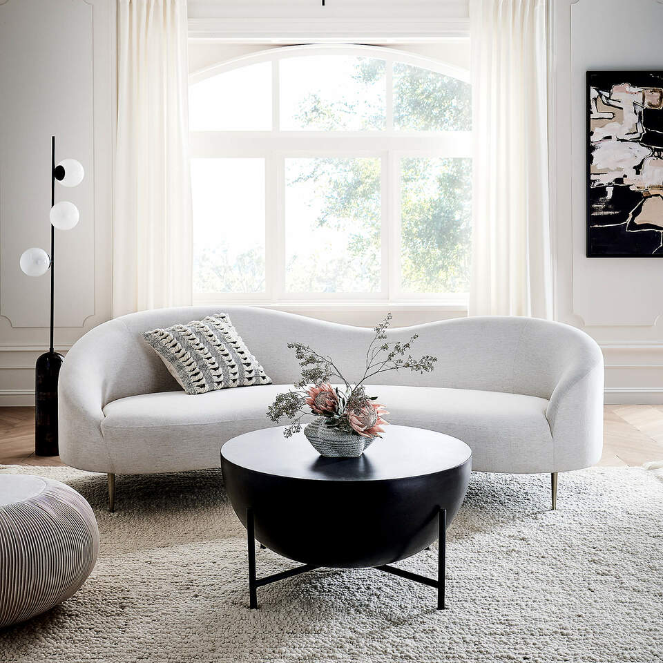 CURVO SNOW SOFA 3 SEATER