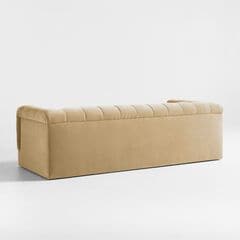Chiltern Camel Brown Velvet 4 seater Sofa 280 cm - Image 3