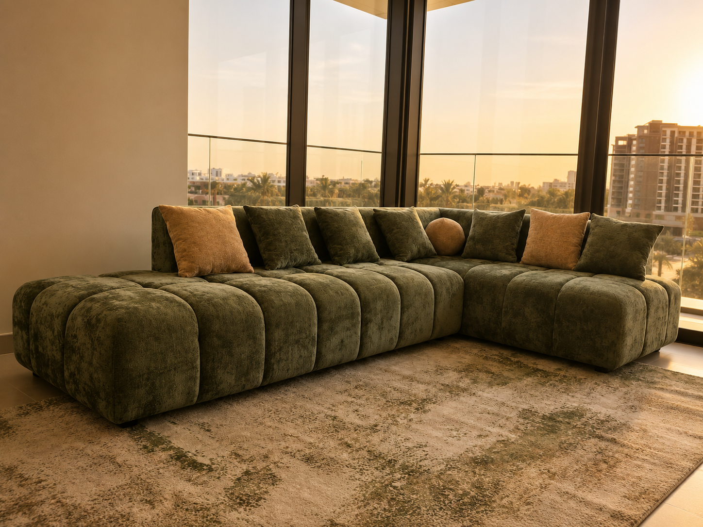 Luxury Modular L-Shape Sofa - Customize Color