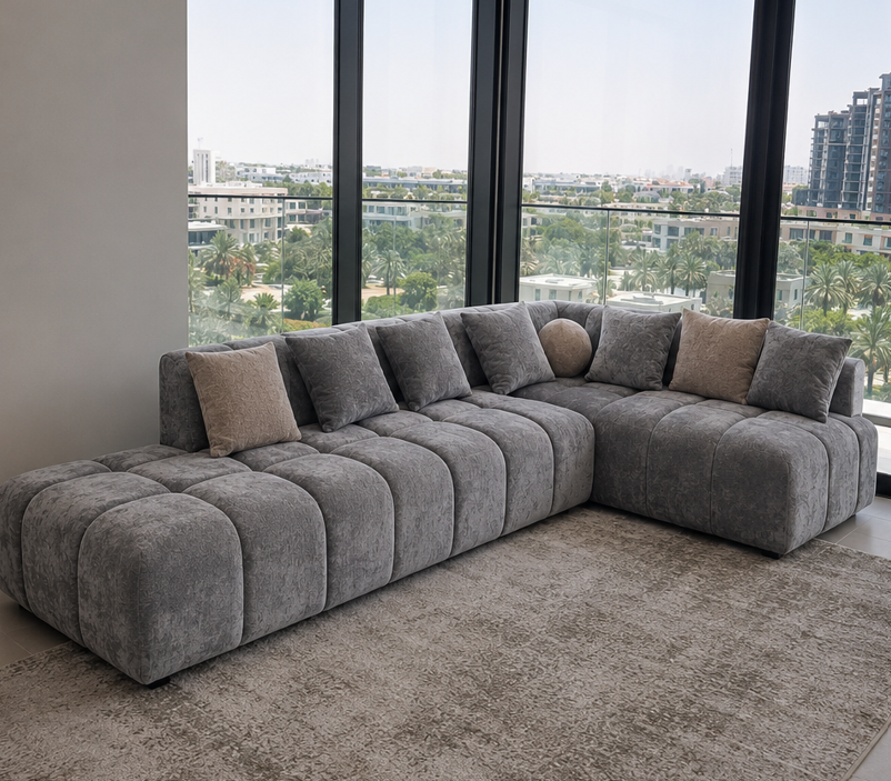 Luxury Modular L-Shape Sofa – Customize Color