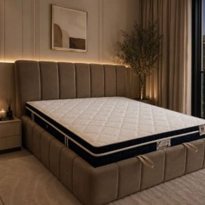 Smart Style Modern Velvet Bed with Storage