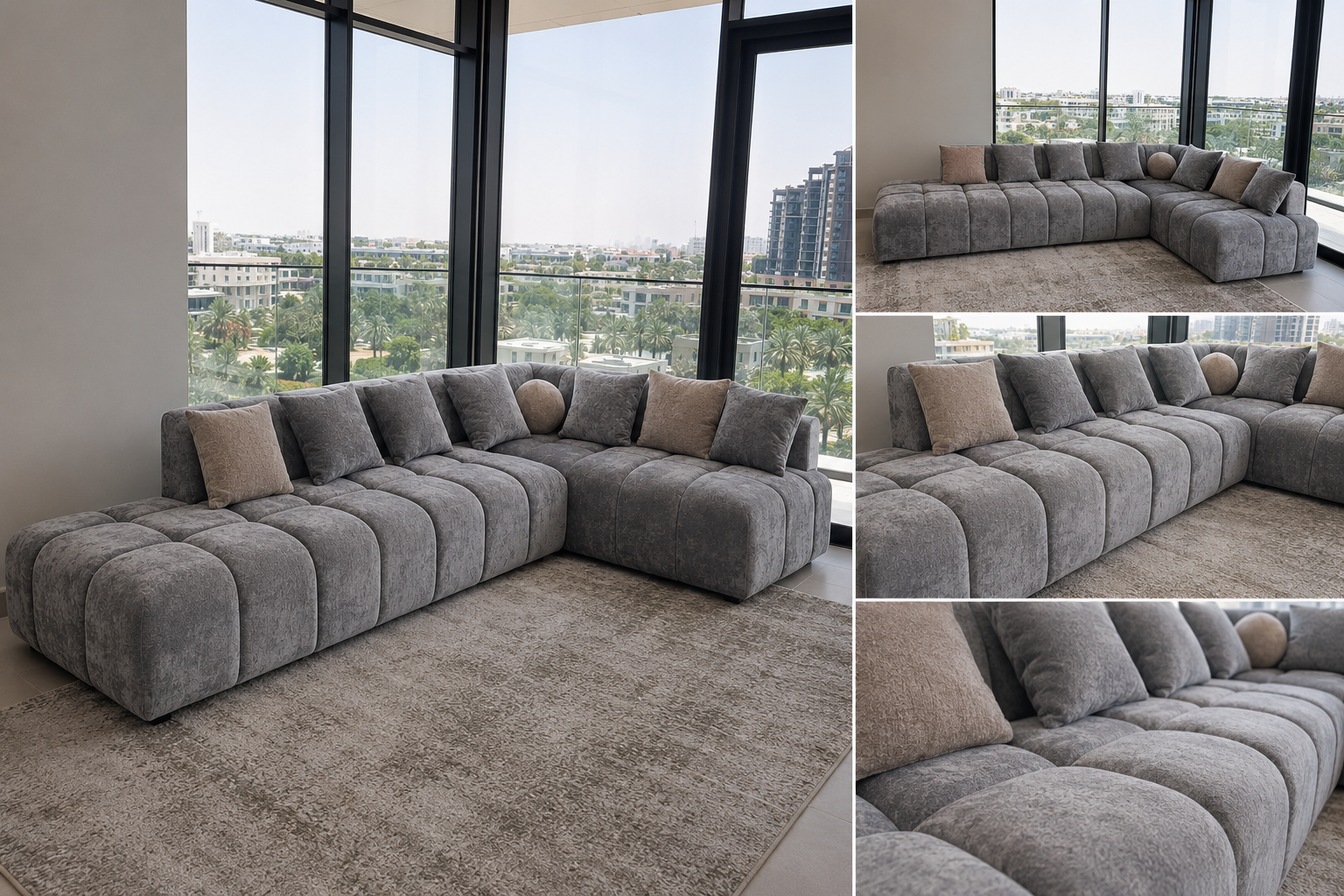Luxury Modular L-Shape Sofa – Customize Color - Image 3
